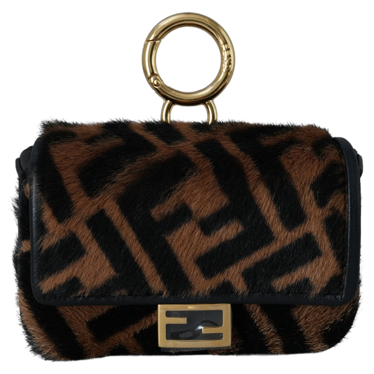 FENDI(USED)펜디 7AR844 나노 바게트 패브릭 참
