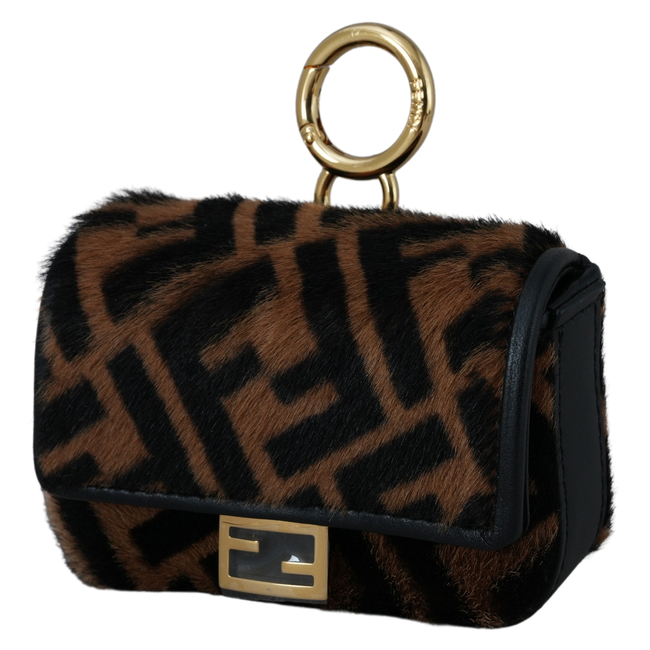 FENDI(USED)펜디 7AR844 나노 바게트 패브릭 참
