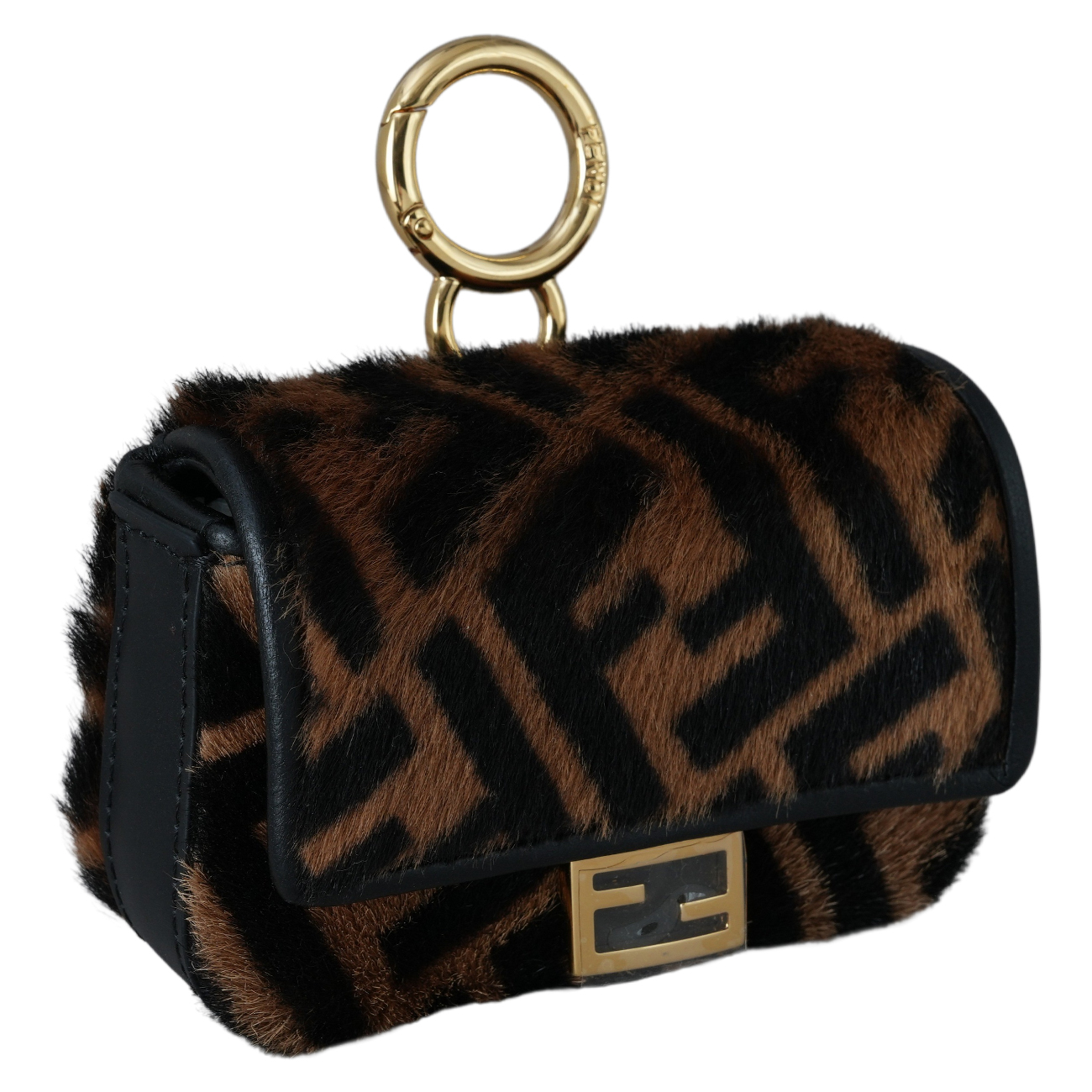 FENDI(USED)펜디 7AR844 나노 바게트 패브릭 참