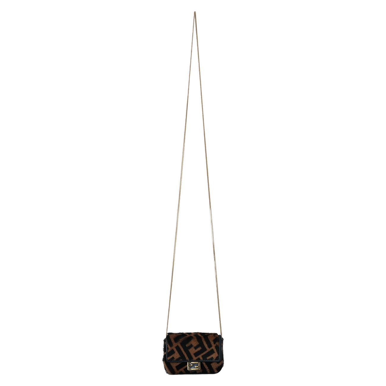 FENDI(USED)펜디 7AR844 나노 바게트 패브릭 참