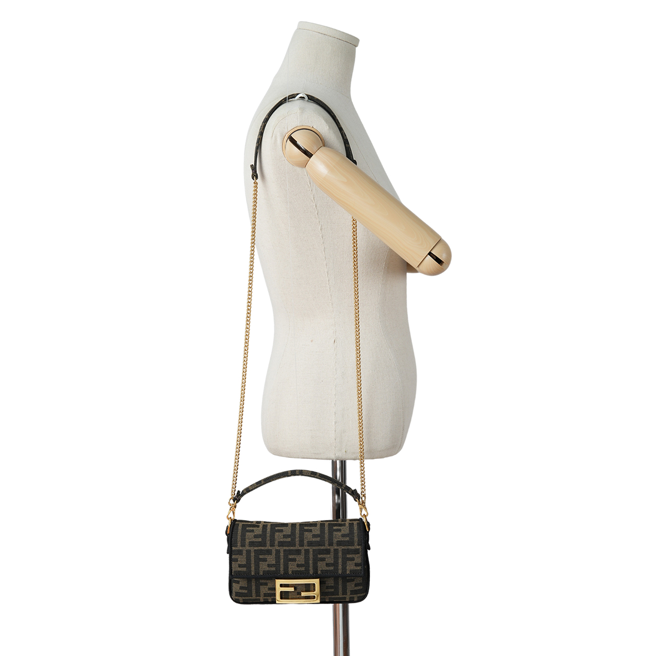FENDI(USED)펜디 8BS017 쥬카 바게트 미니 체인 숄더백