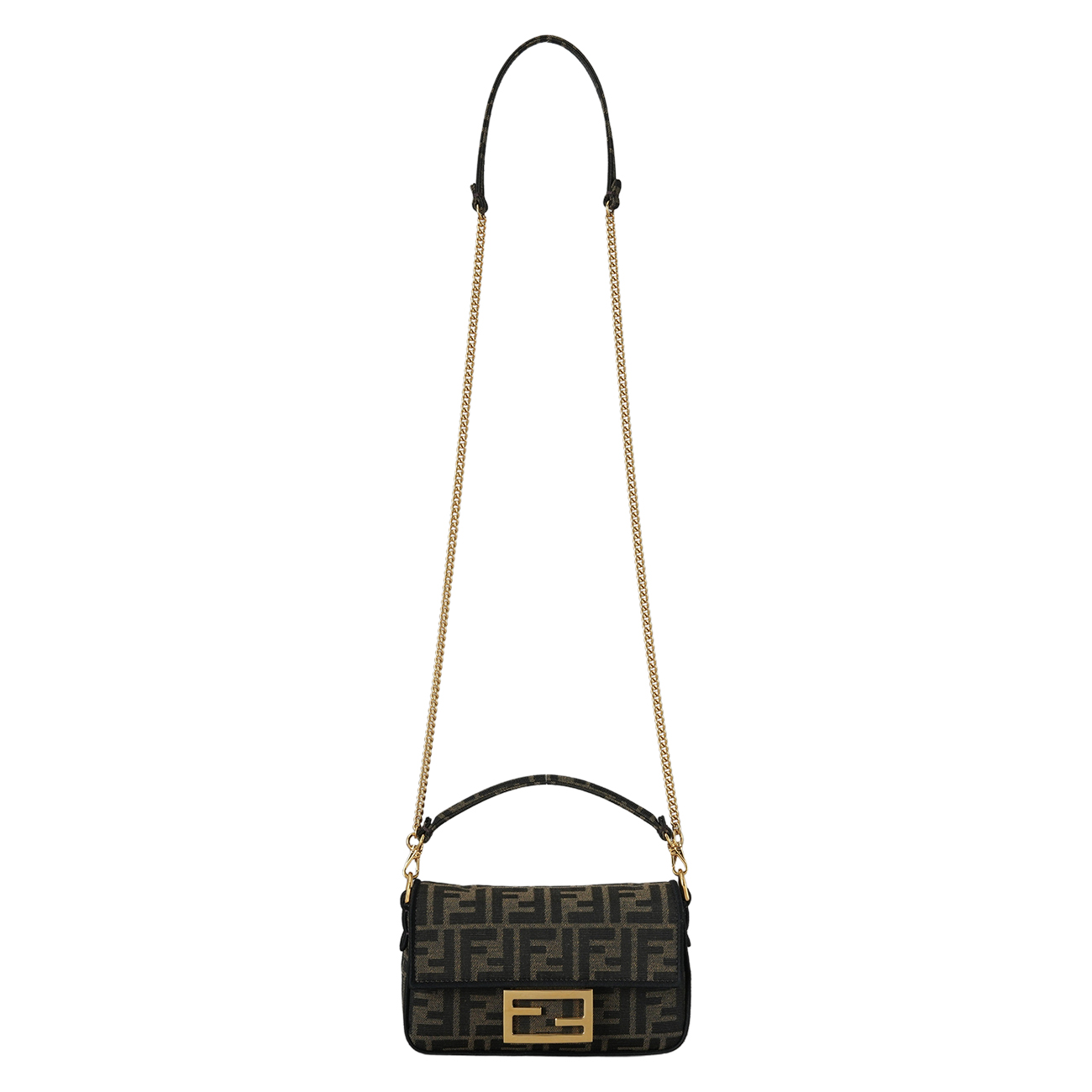 FENDI(USED)펜디 8BS017 쥬카 바게트 미니 체인 숄더백