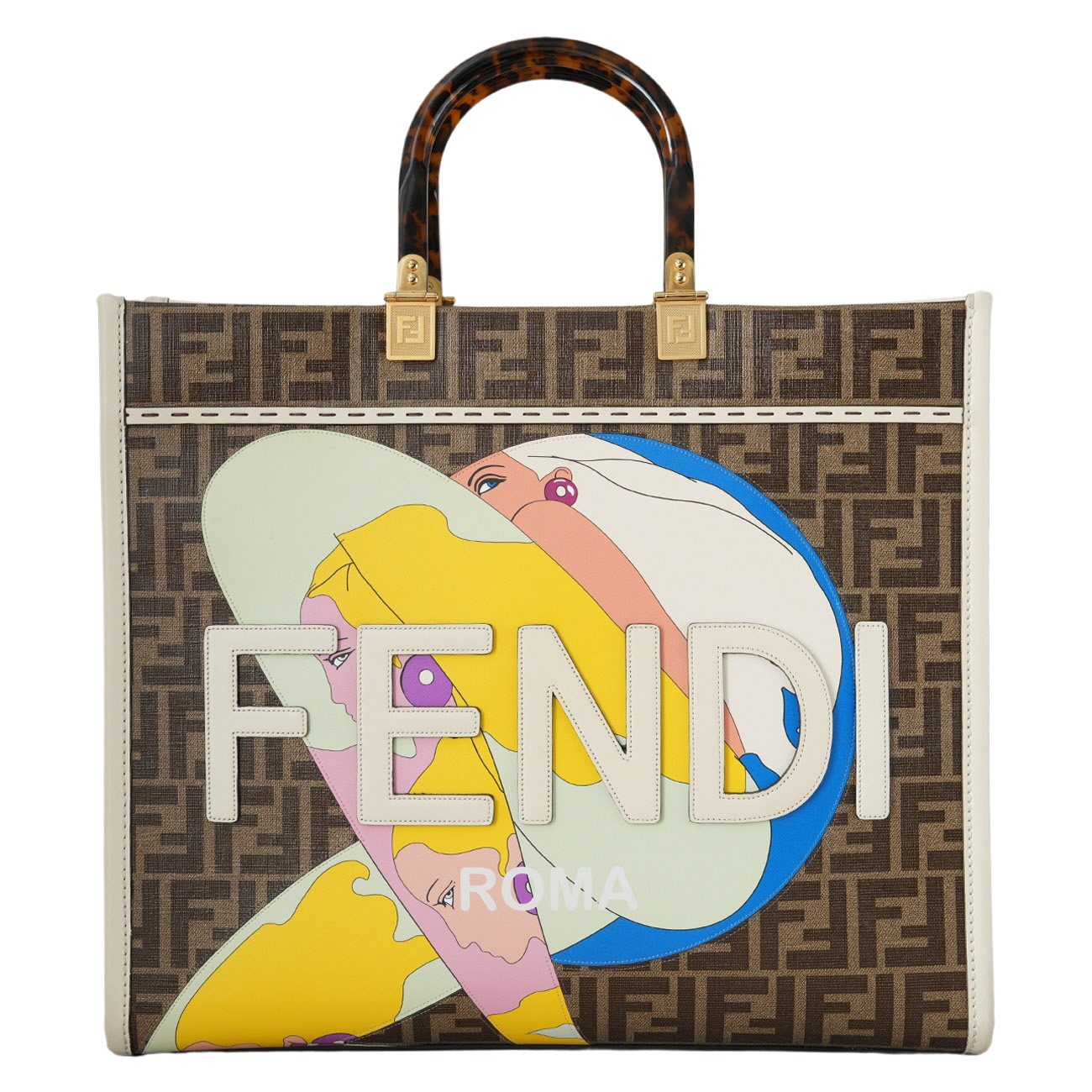 FENDI(USED)펜디 8BH386 비키니걸 선샤인 쇼퍼백 & 스트랩