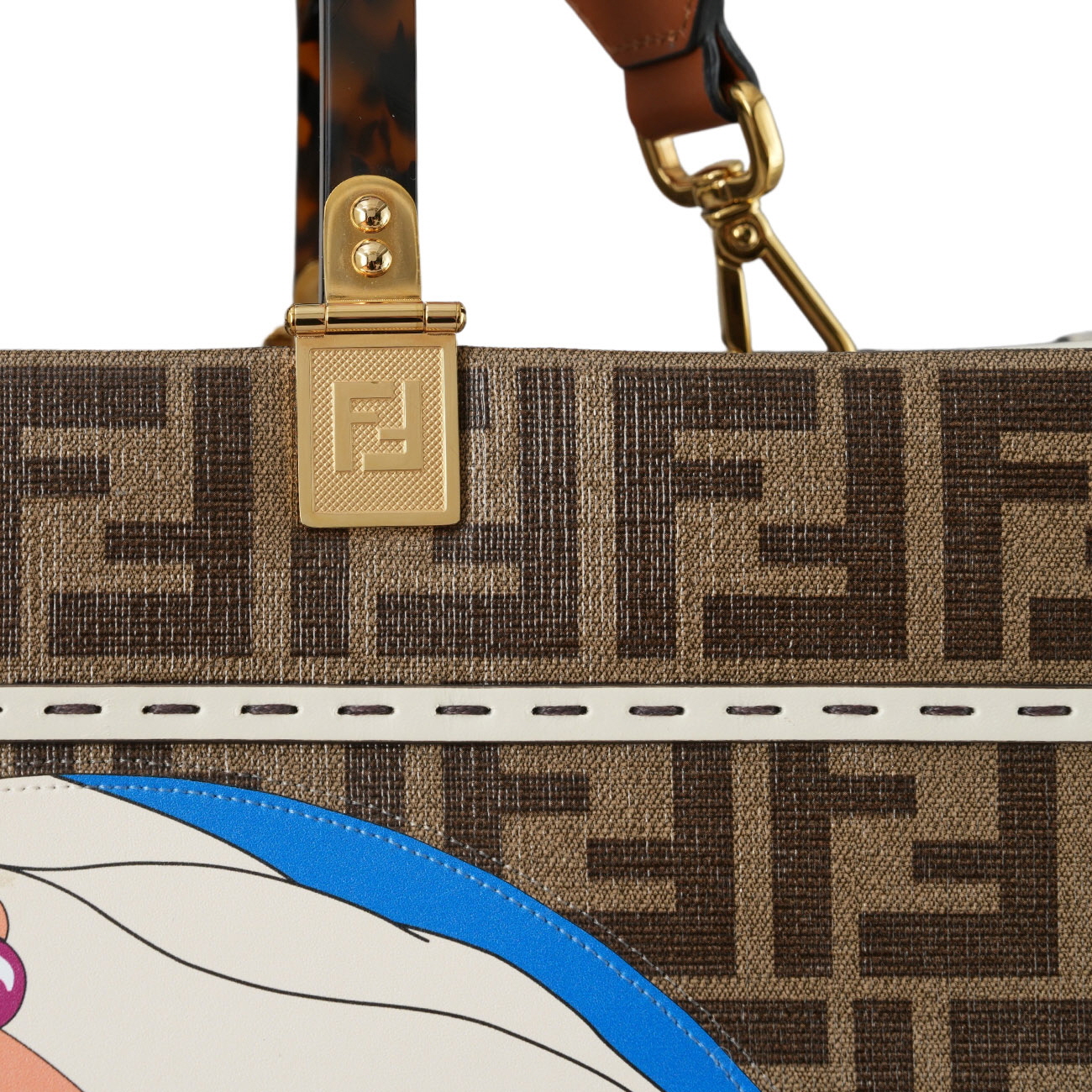 FENDI(USED)펜디 8BH386 비키니걸 선샤인 쇼퍼백 & 스트랩