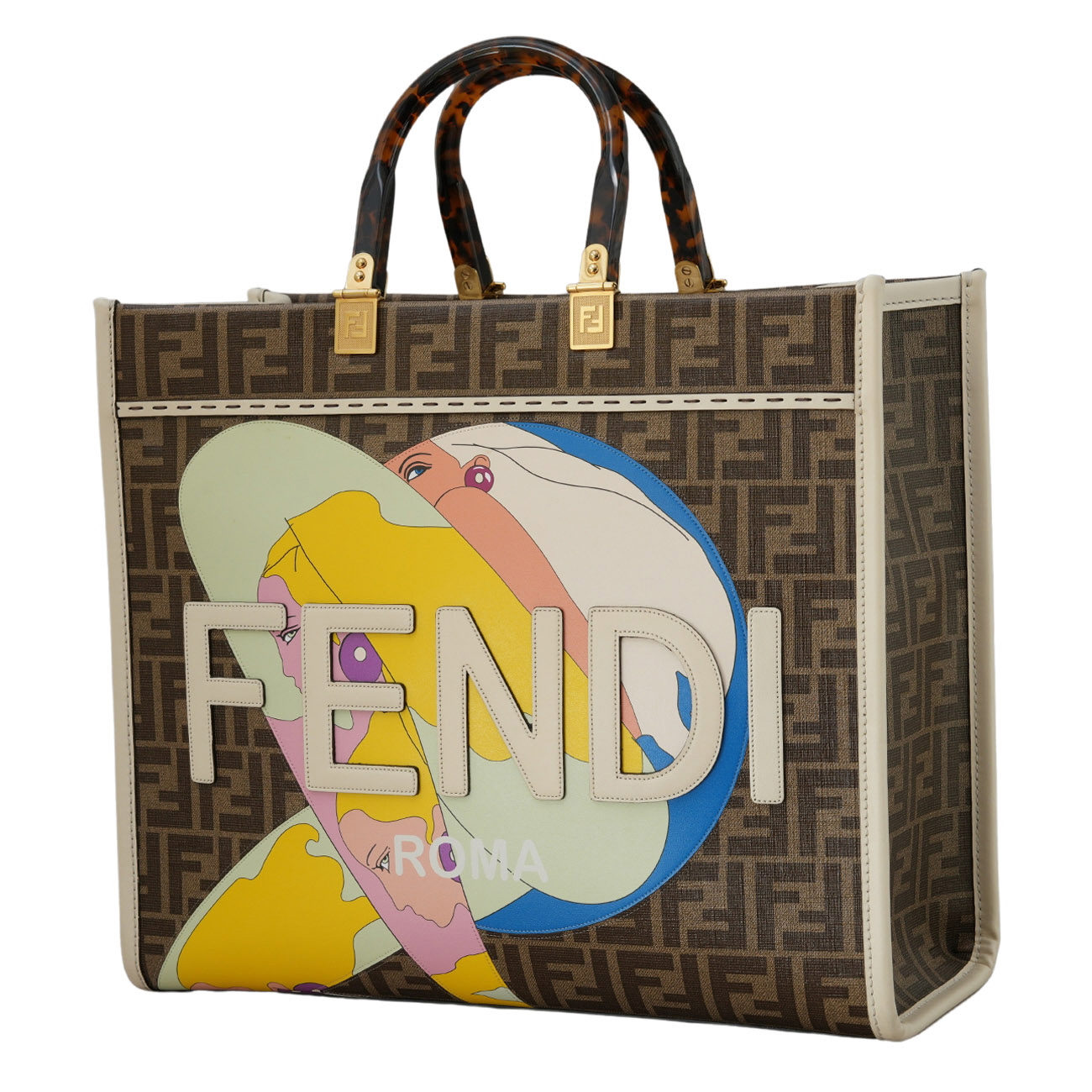 FENDI(USED)펜디 8BH386 비키니걸 선샤인 쇼퍼백 & 스트랩