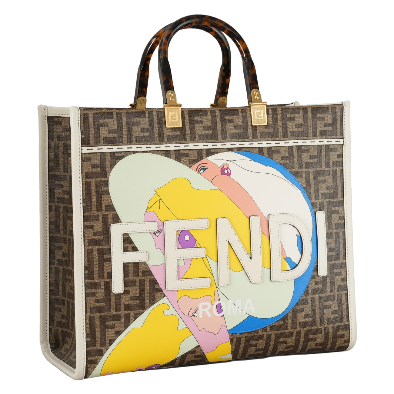 FENDI(USED)펜디 8BH386 비키니걸 선샤인 쇼퍼백 & 스트랩