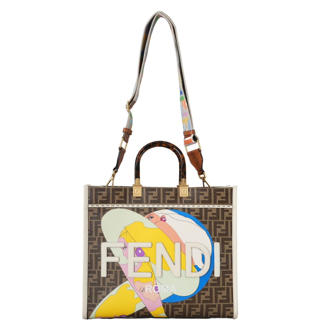 FENDI(USED)펜디 8BH386 비키니걸 선샤인 쇼퍼백 & 스트랩