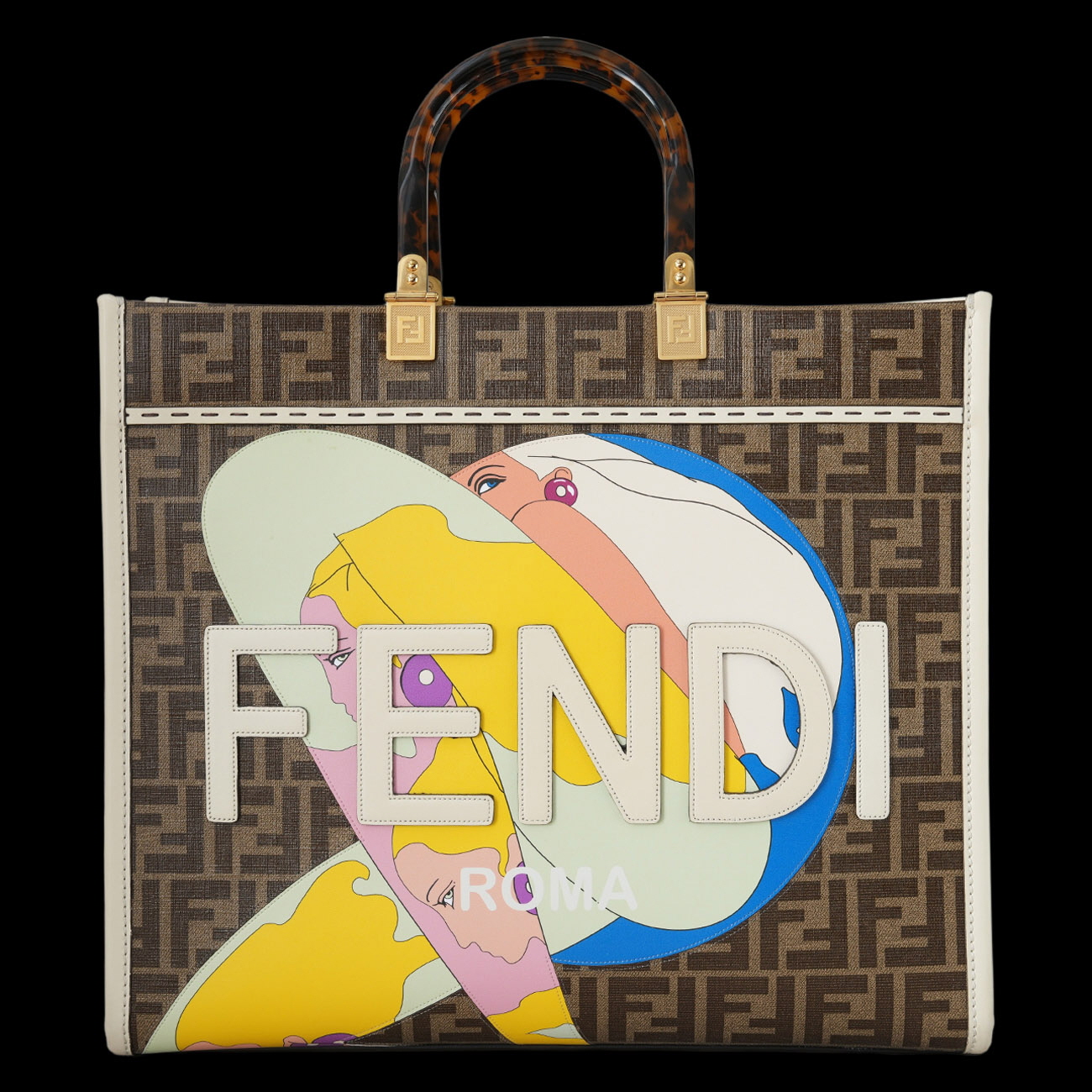 FENDI(USED)펜디 8BH386 비키니걸 선샤인 쇼퍼백 & 스트랩