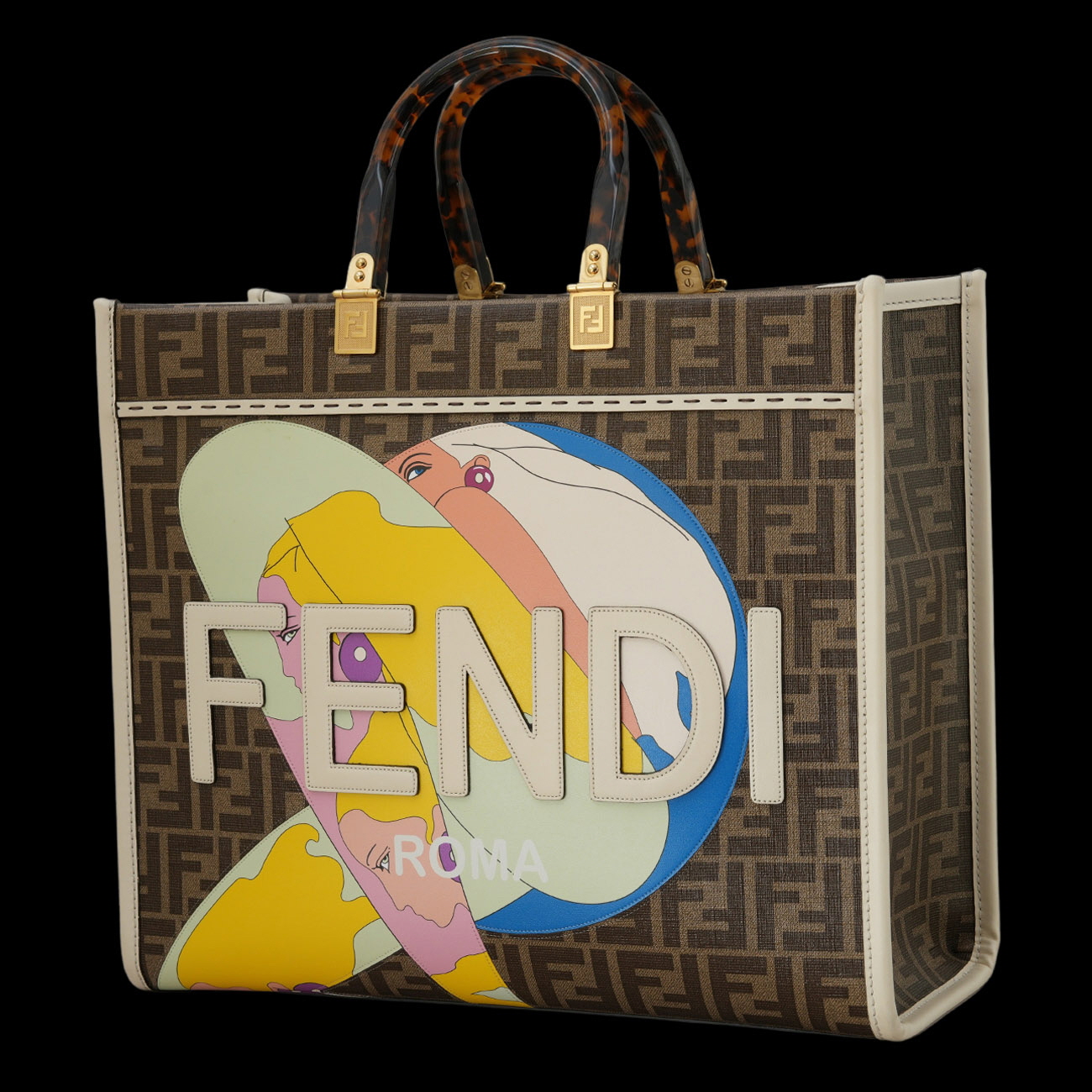 FENDI(USED)펜디 8BH386 비키니걸 선샤인 쇼퍼백 & 스트랩