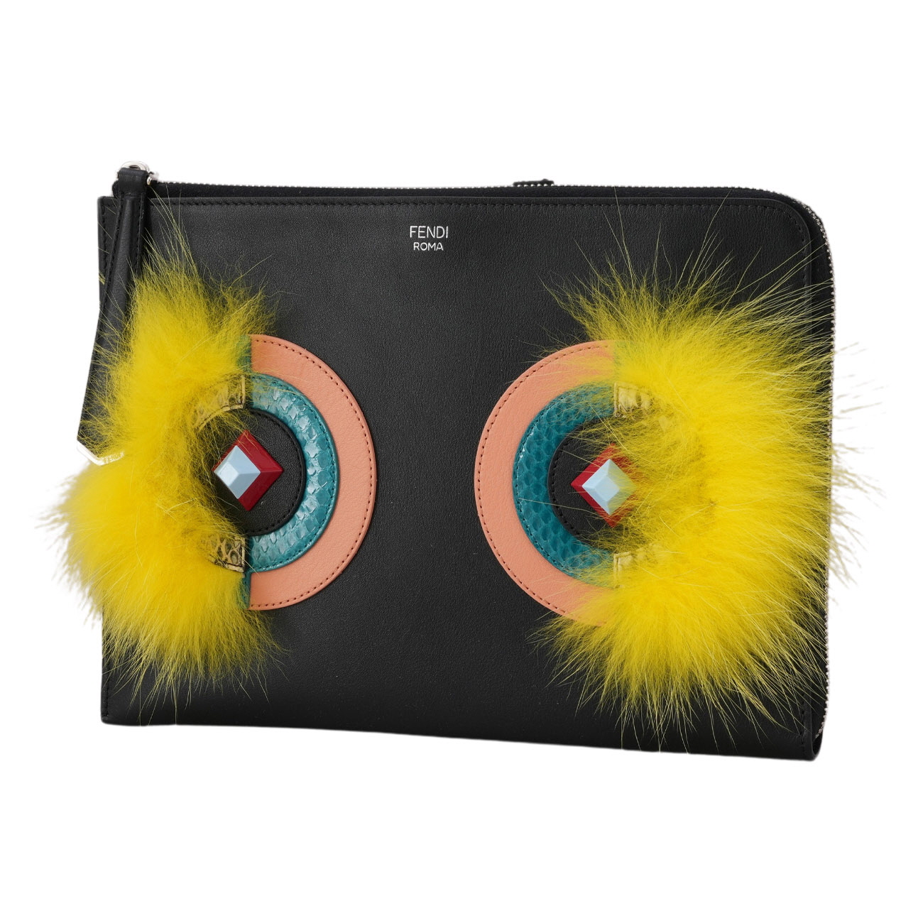 FENDI(USED)펜디 페이스 클러치백 8m0363