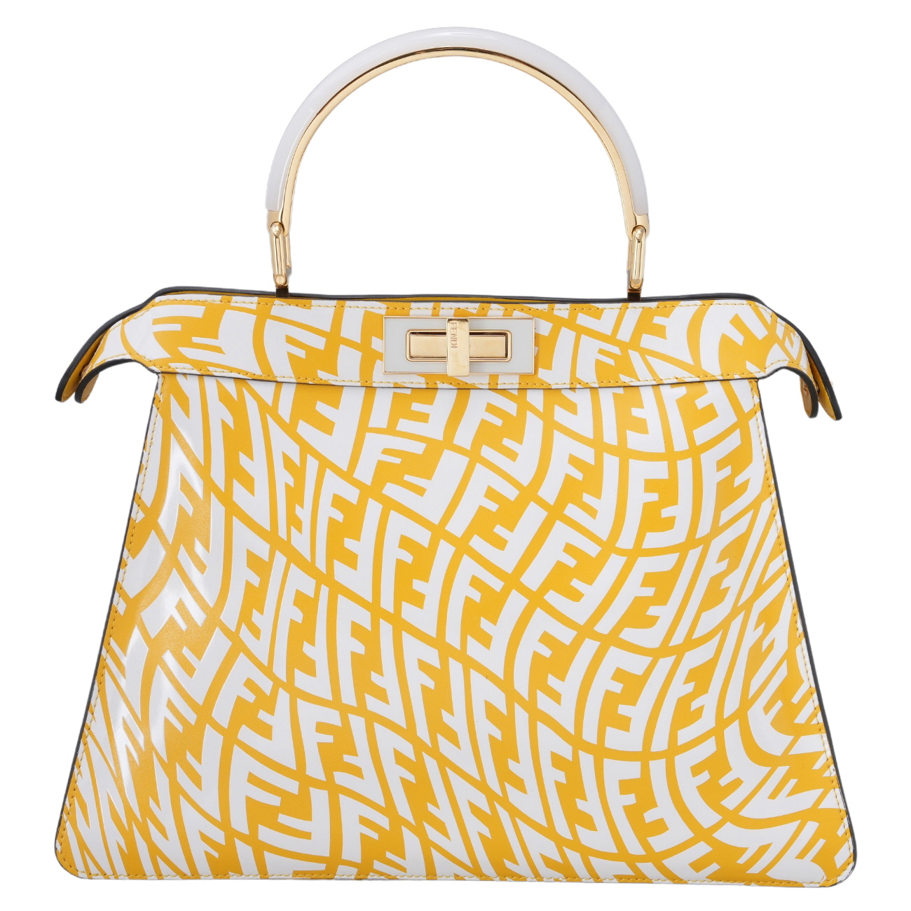 FENDI(USED)펜디 버티고 프린트 피카부 미듐