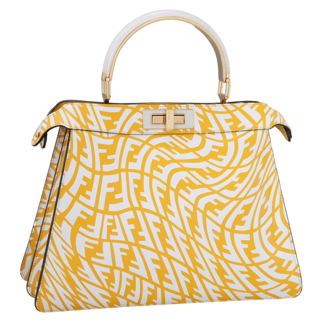 FENDI(USED)펜디 버티고 프린트 피카부 미듐