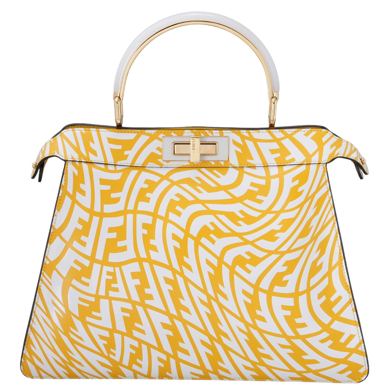 FENDI(USED)펜디 버티고 프린트 피카부 미듐