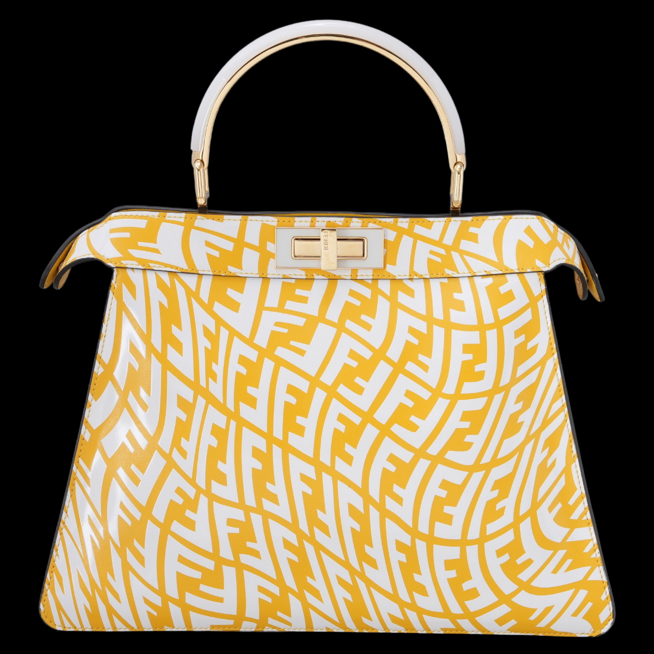 FENDI(USED)펜디 버티고 프린트 피카부 미듐