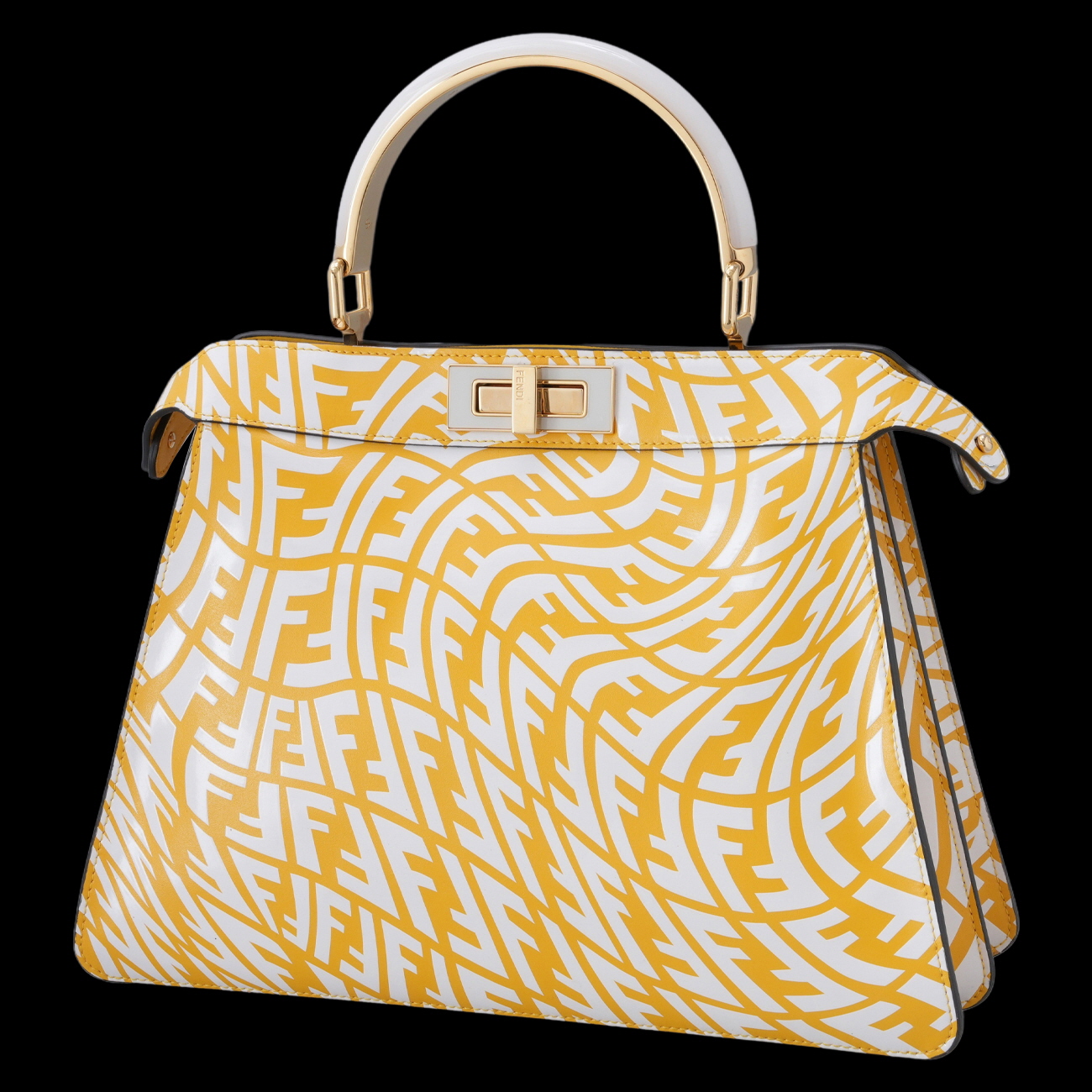 FENDI(USED)펜디 버티고 프린트 피카부 미듐