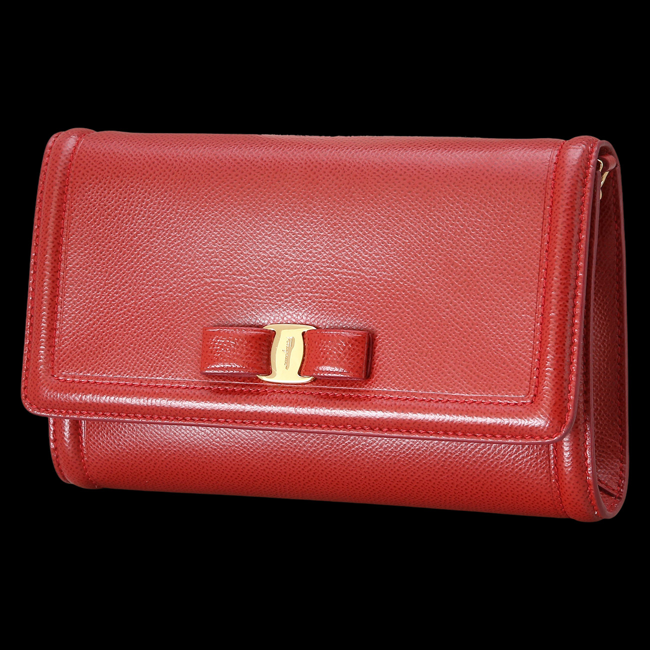 FERRAGAMO(USED)페레가모 바라리본 미니 체인 숄더백