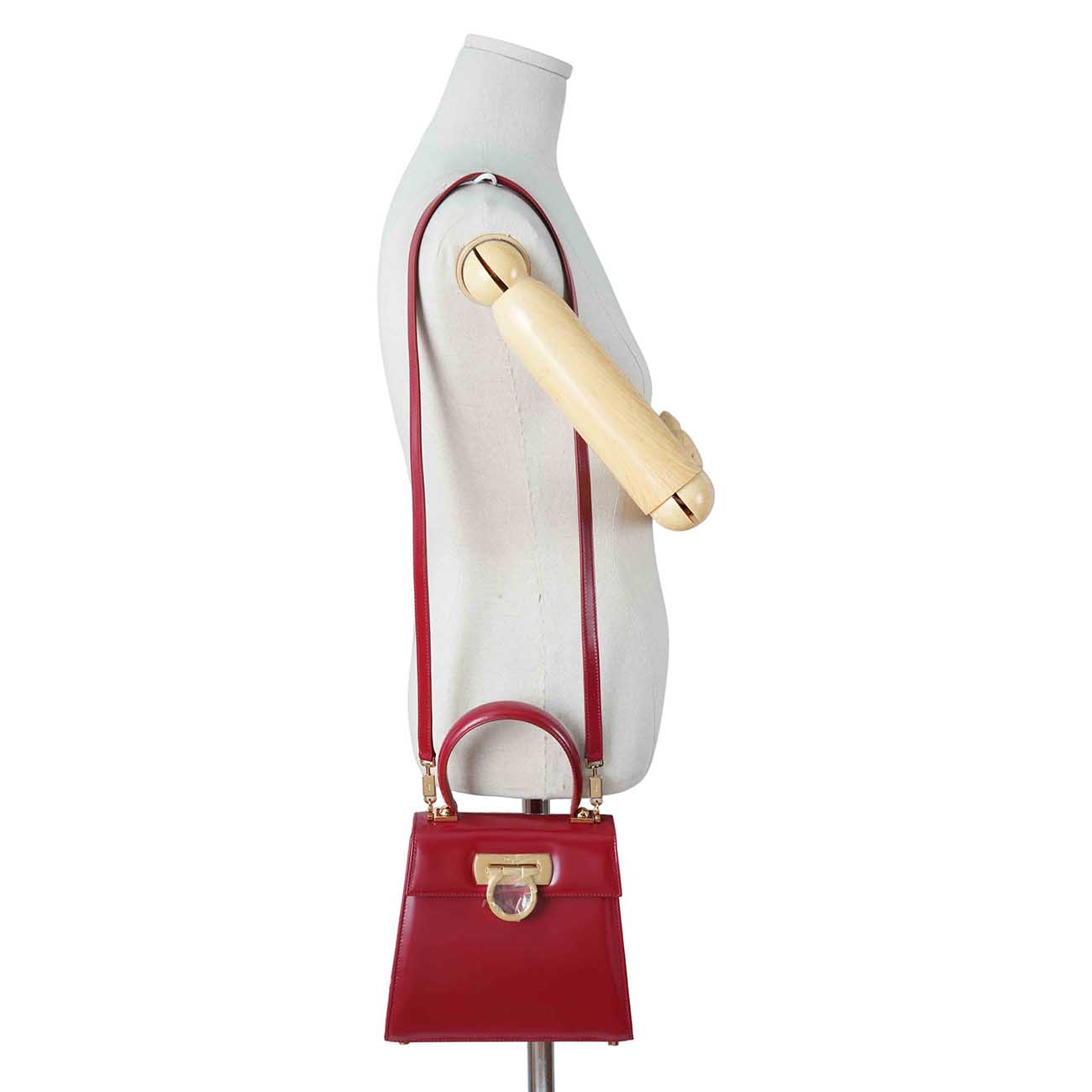 FERRAGAMO(USED)페레가모 간치니 탑핸들 토트겸 숄더백