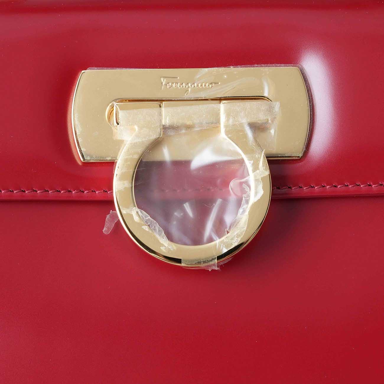 FERRAGAMO(USED)페레가모 간치니 탑핸들 토트겸 숄더백