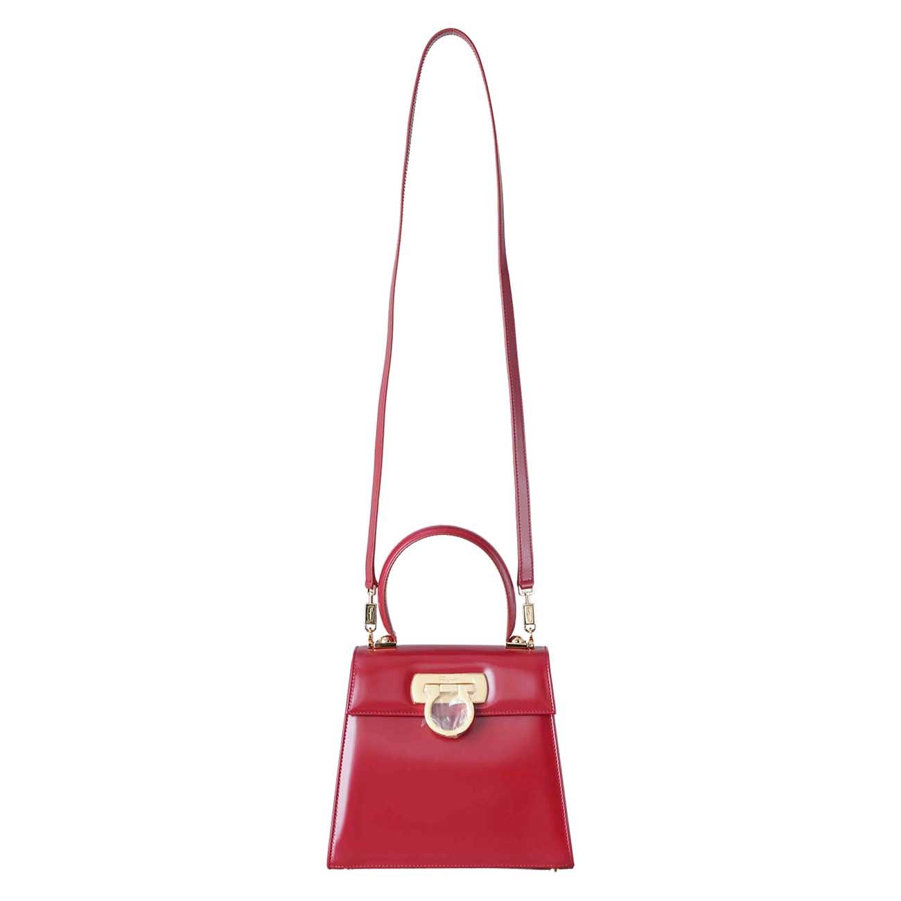 FERRAGAMO(USED)페레가모 간치니 탑핸들 토트겸 숄더백