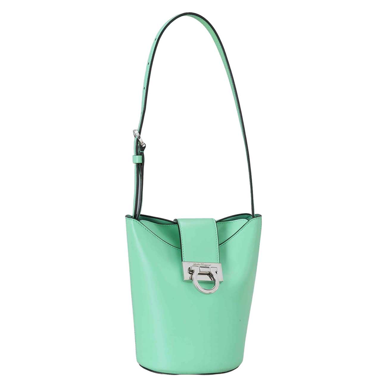 FERRAGAMO(USED)페레가모 간치니 트리폴리오백