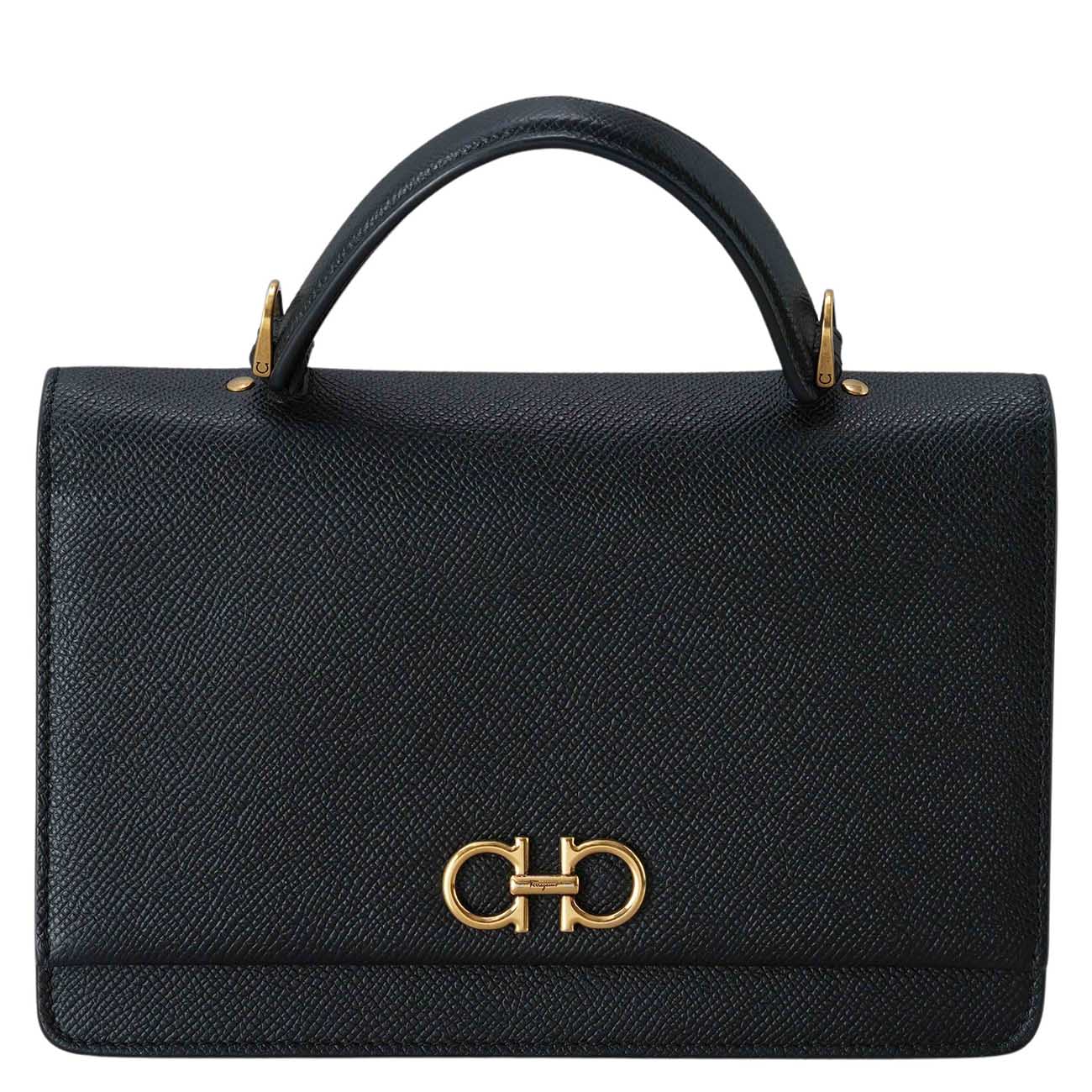 FERRAGAMO(USED)페레가모 간치니 미니백 탑핸들