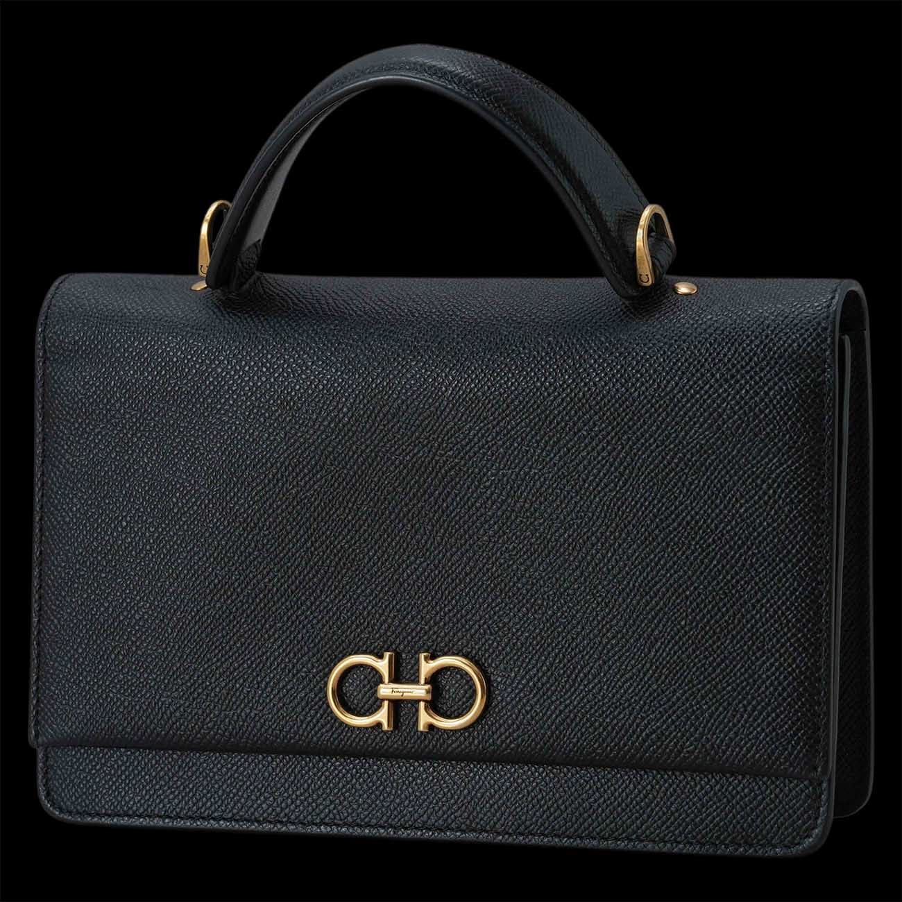 FERRAGAMO(USED)페레가모 간치니 미니백 탑핸들