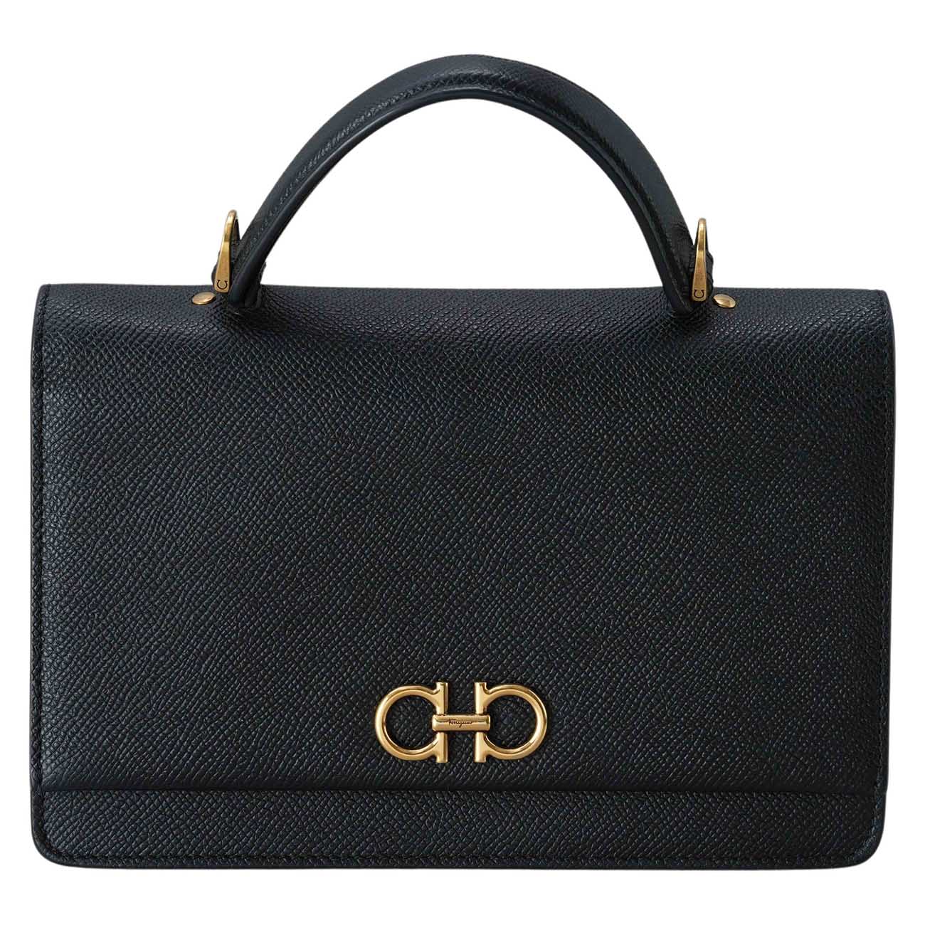FERRAGAMO(USED)페레가모 간치니 미니백 탑핸들