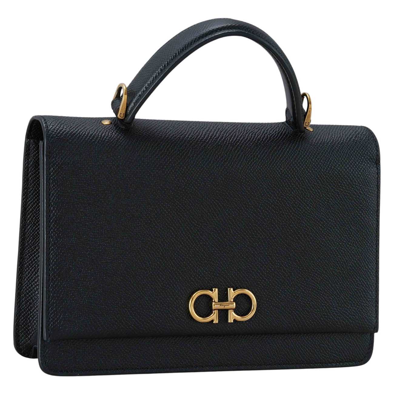 FERRAGAMO(USED)페레가모 간치니 미니백 탑핸들