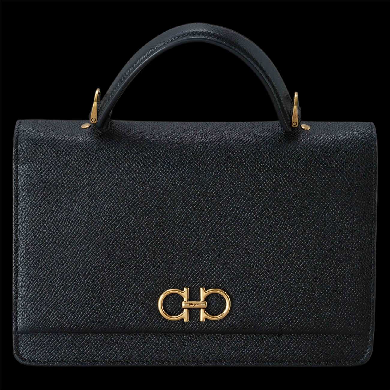 FERRAGAMO(USED)페레가모 간치니 미니백 탑핸들