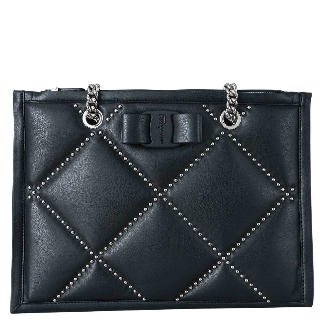 FERRAGAMO(USED)페라가모 21 2493 퀼팅 숄더백