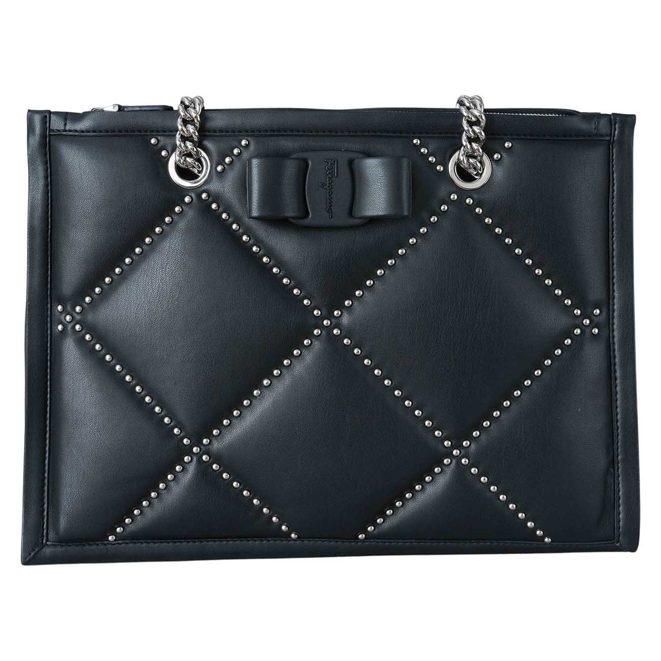 FERRAGAMO(USED)페라가모 21 2493 퀼팅 숄더백