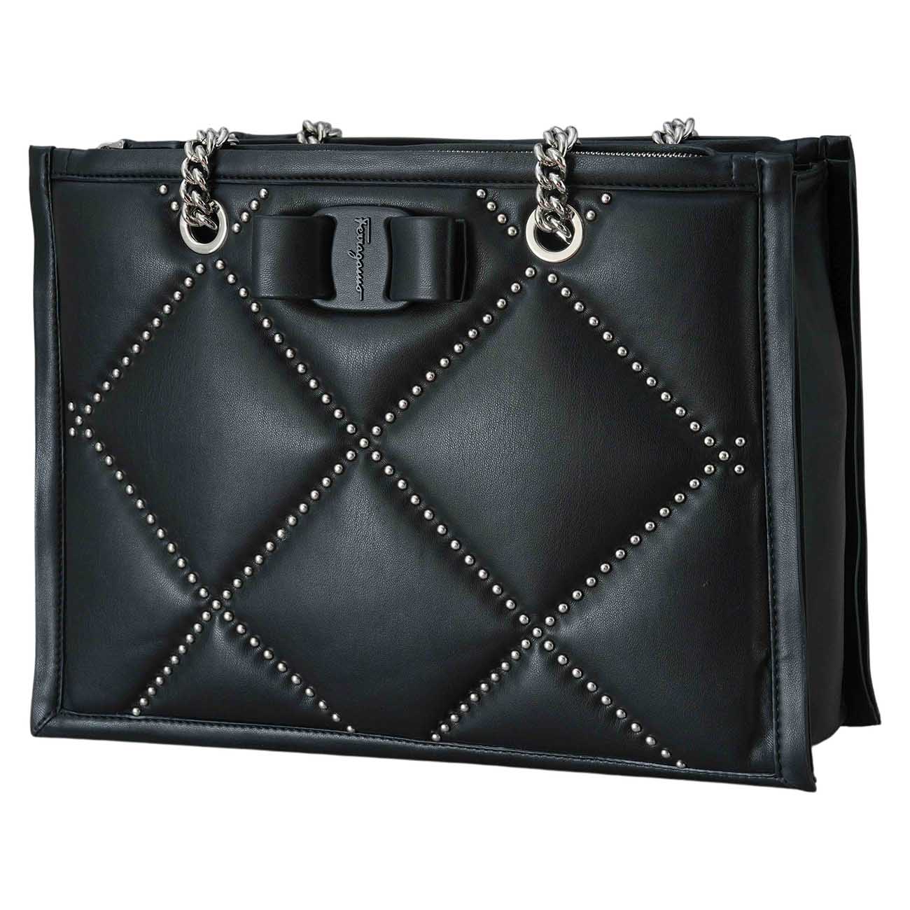 FERRAGAMO(USED)페라가모 21 2493 퀼팅 숄더백
