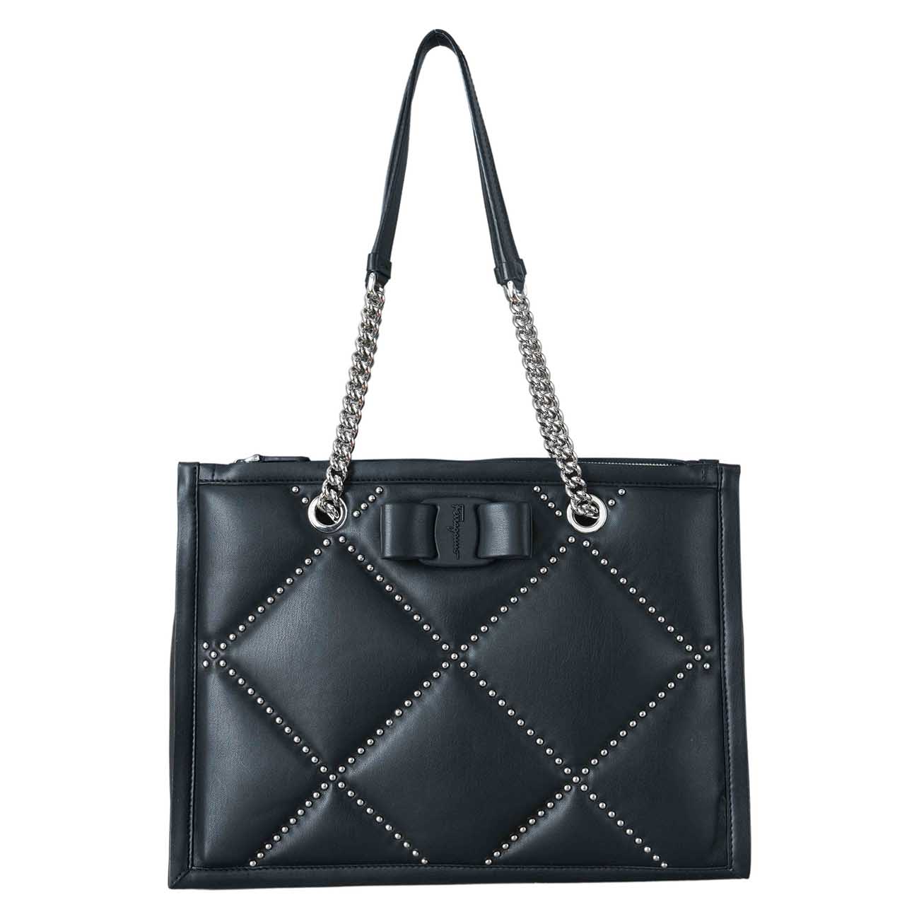 FERRAGAMO(USED)페라가모 21 2493 퀼팅 숄더백
