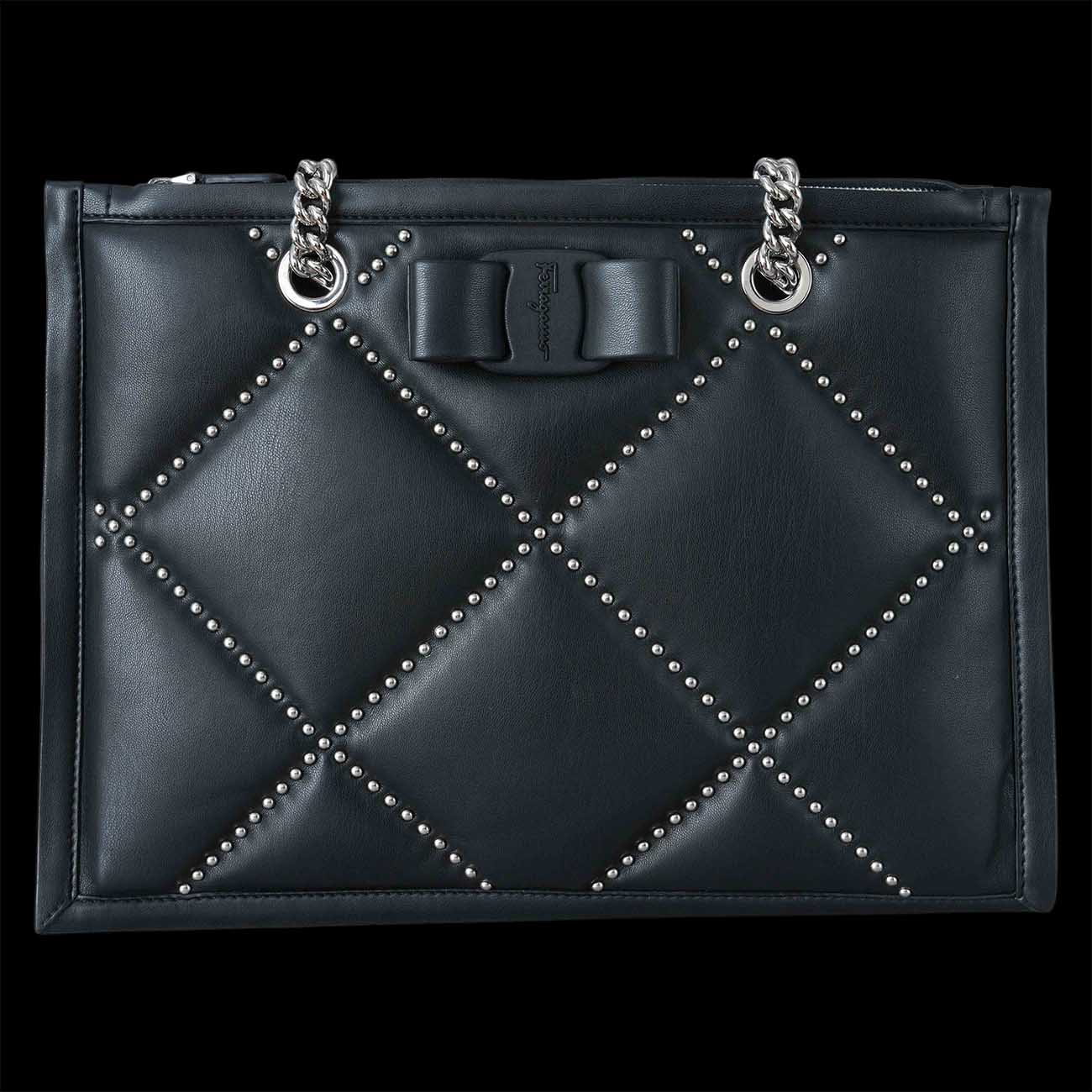 FERRAGAMO(USED)페라가모 21 2493 퀼팅 숄더백