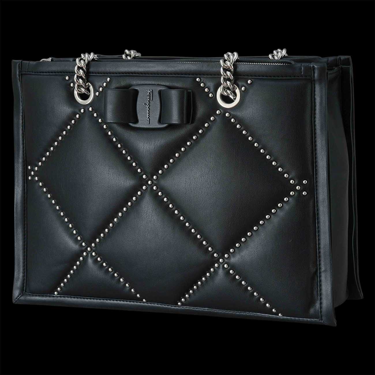 FERRAGAMO(USED)페라가모 21 2493 퀼팅 숄더백