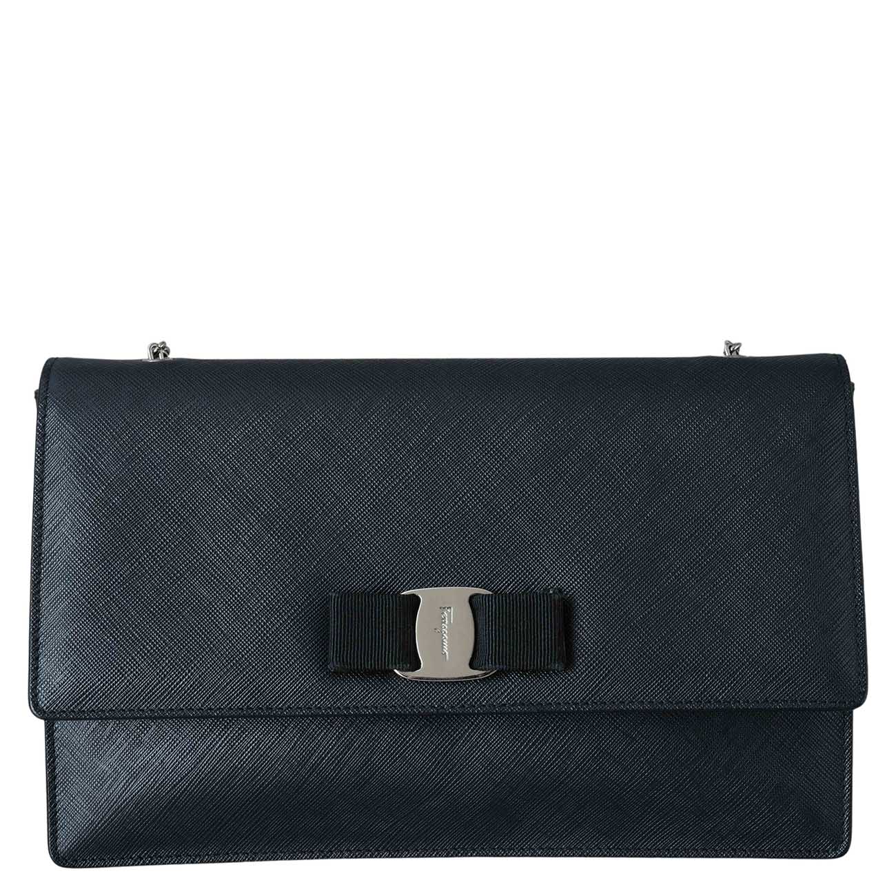 FERRAGAMO(USED)페레가모 바라리본 체인 플랩백