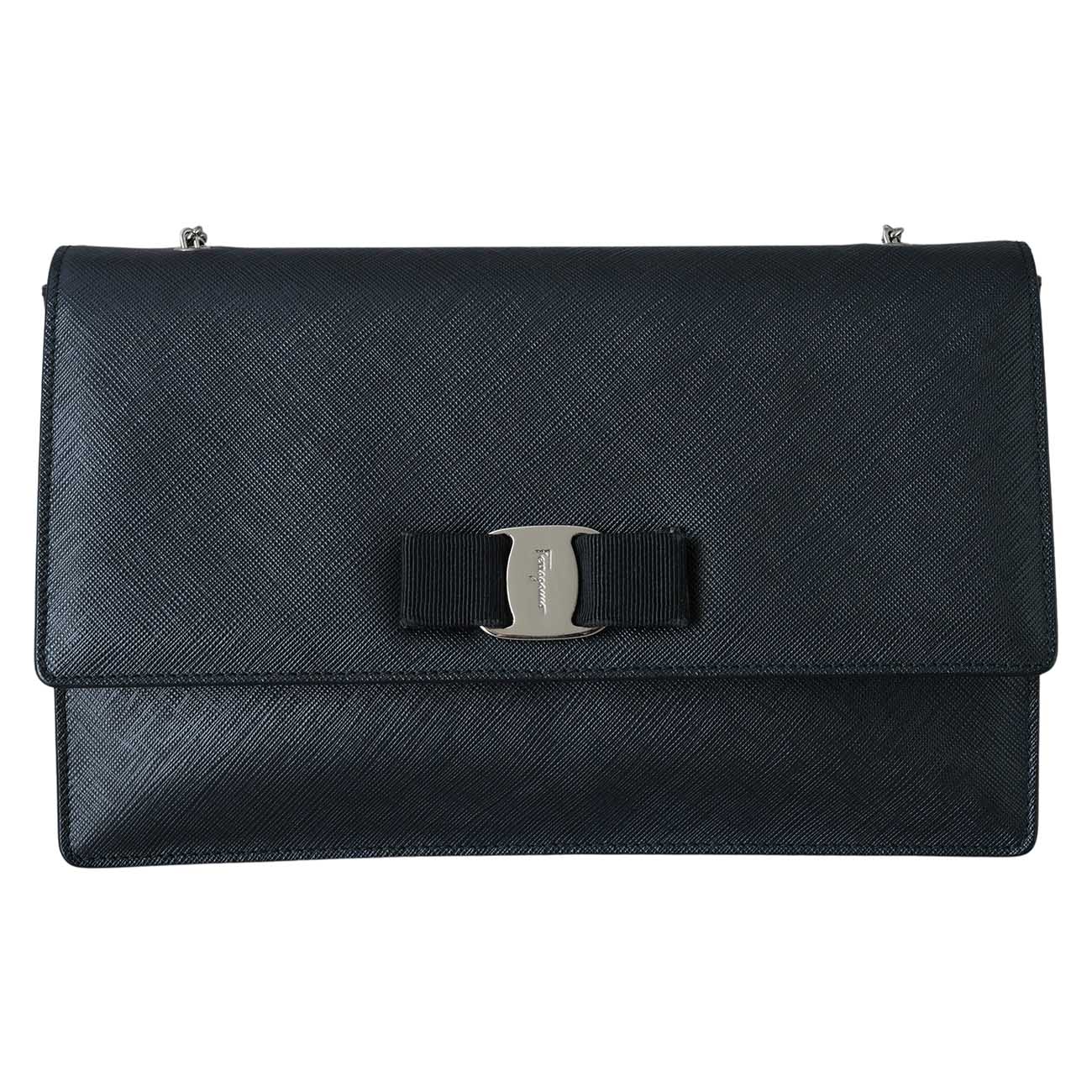FERRAGAMO(USED)페레가모 바라리본 체인 플랩백
