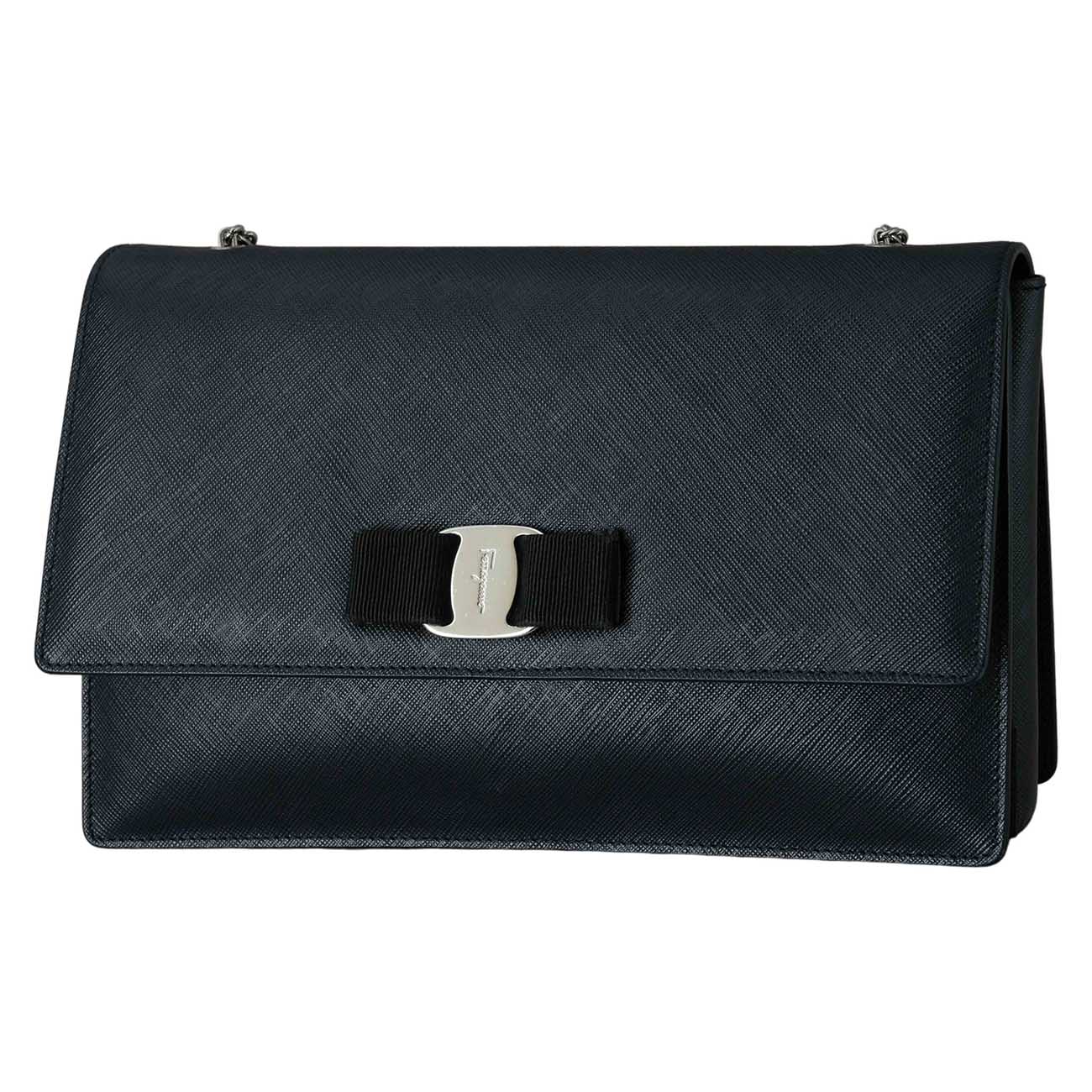 FERRAGAMO(USED)페레가모 바라리본 체인 플랩백