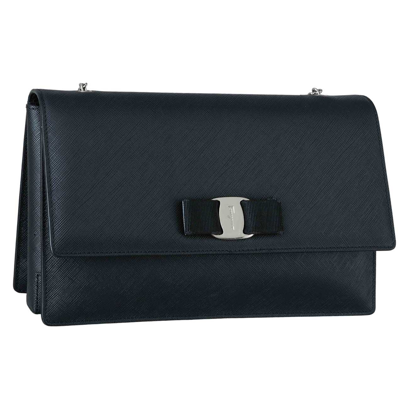 FERRAGAMO(USED)페레가모 바라리본 체인 플랩백