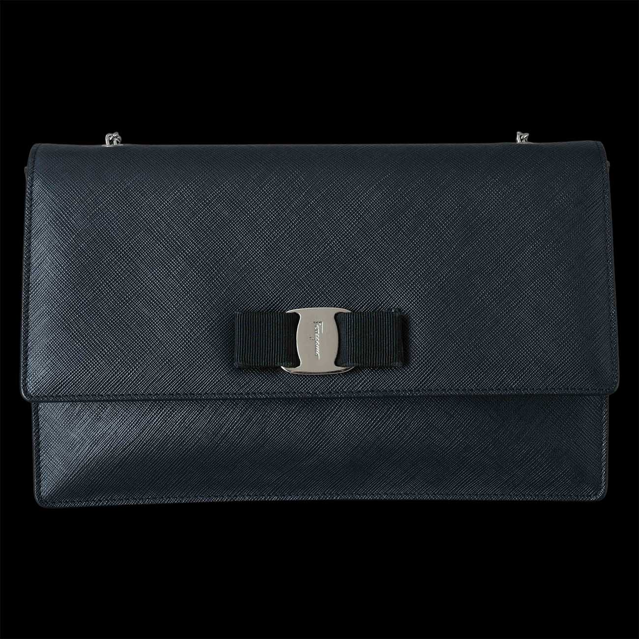 FERRAGAMO(USED)페레가모 바라리본 체인 플랩백