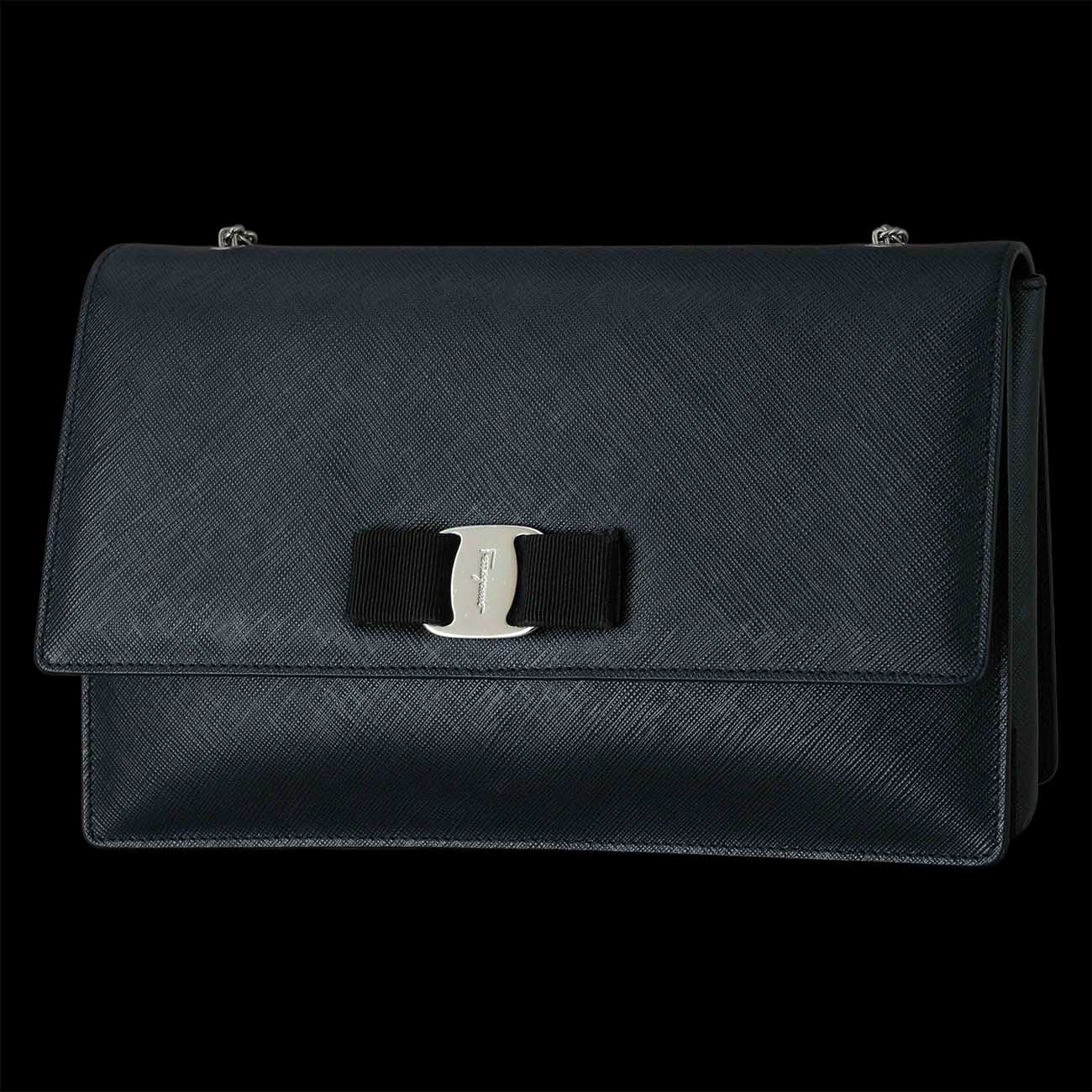 FERRAGAMO(USED)페레가모 바라리본 체인 플랩백