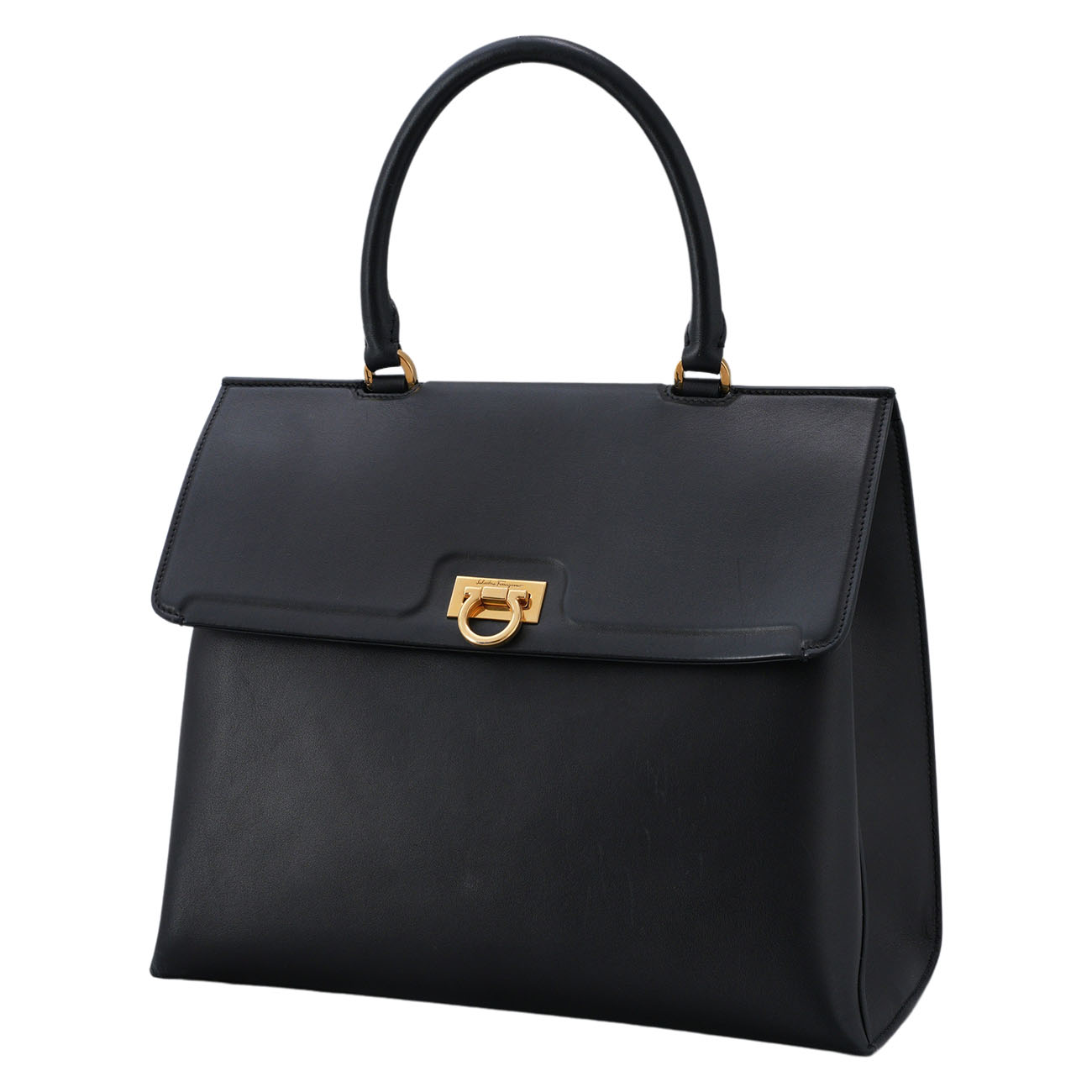 FERRAGAMO(USED)페레가모 간치니 트리폴리오 토트백