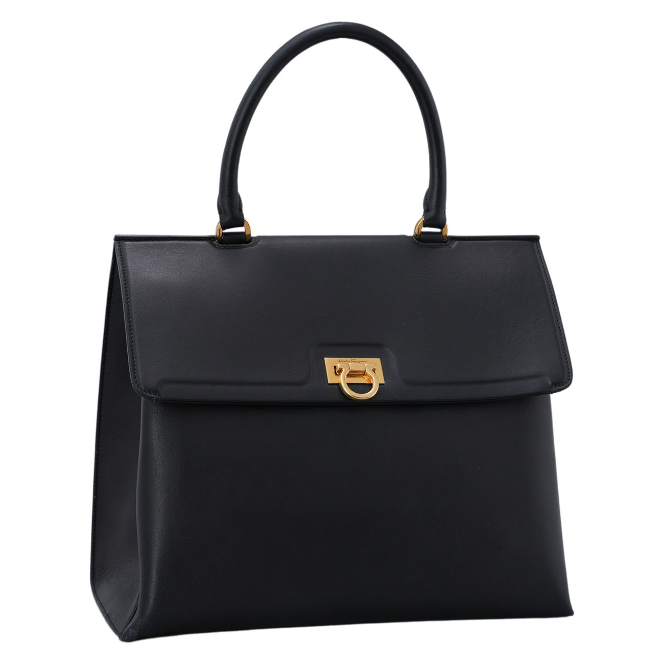 FERRAGAMO(USED)페레가모 간치니 트리폴리오 토트백