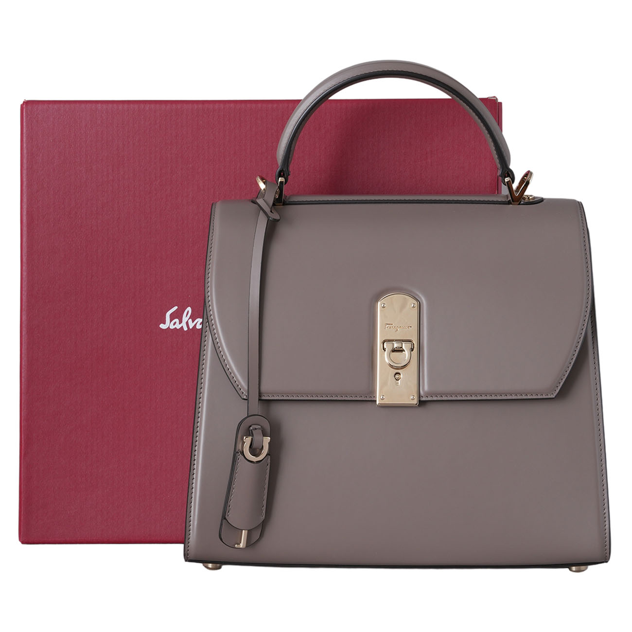 FERRAGAMO(USED)페레가모 21H758 박시즈 라지백
