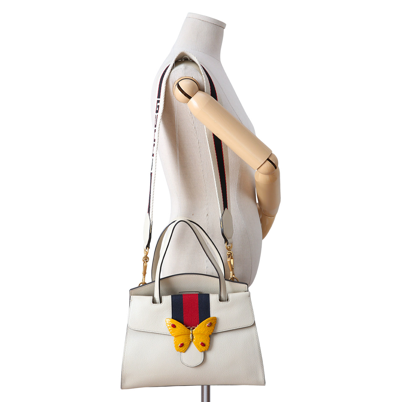 GUCCI(USED)구찌 505344 버터플라이 장식 토트겸 숄더백