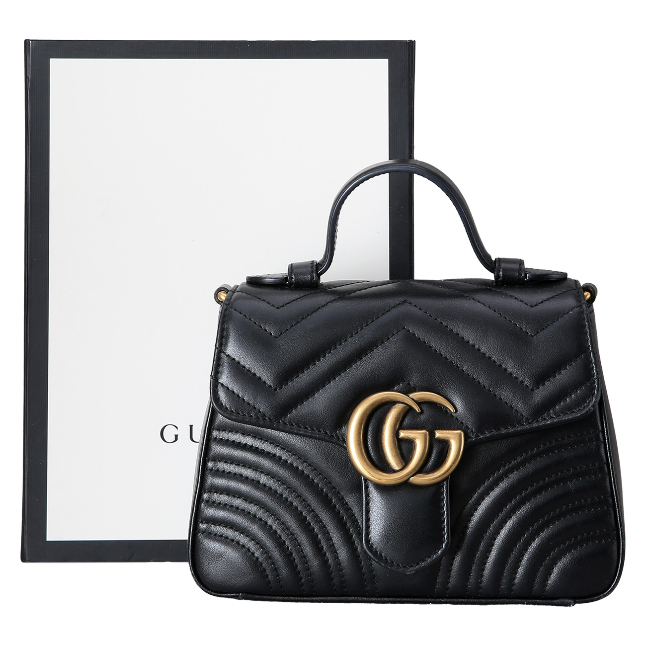GUCCI(USED)구찌 547260 GG마몽 마틀라세 미니 탑 핸들백