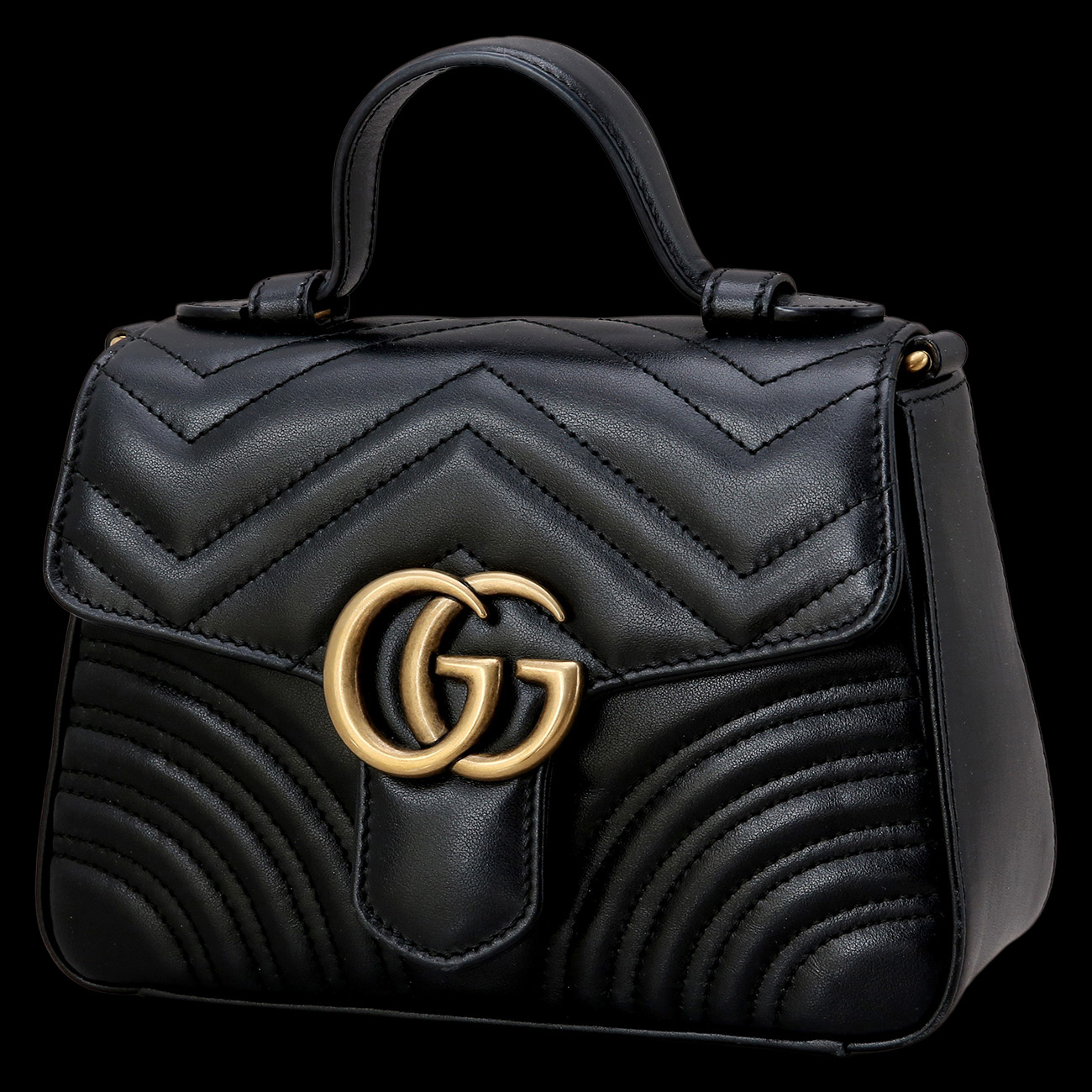 GUCCI(USED)구찌 547260 GG마몽 마틀라세 미니 탑 핸들백