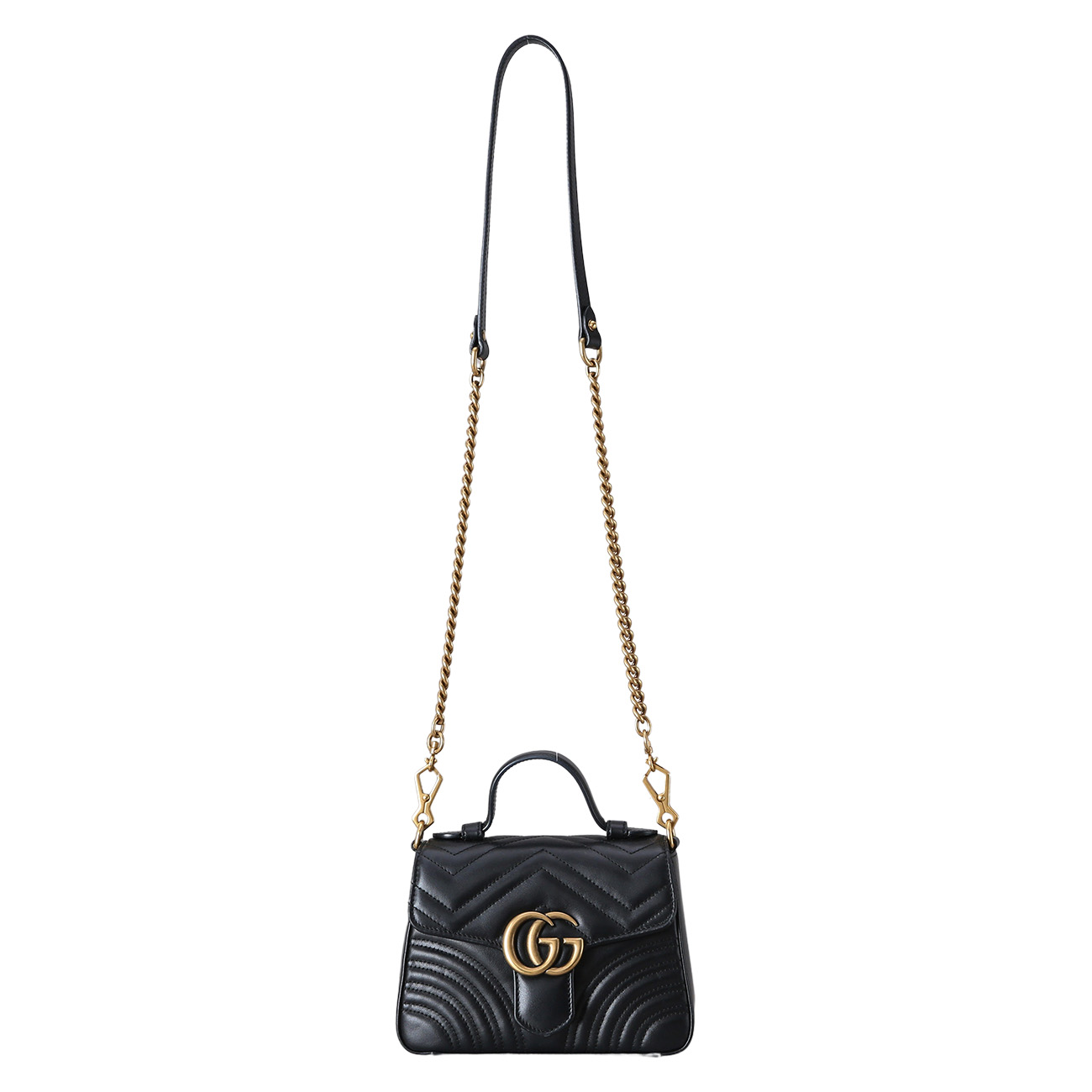 GUCCI(USED)구찌 547260 GG마몽 마틀라세 미니 탑 핸들백