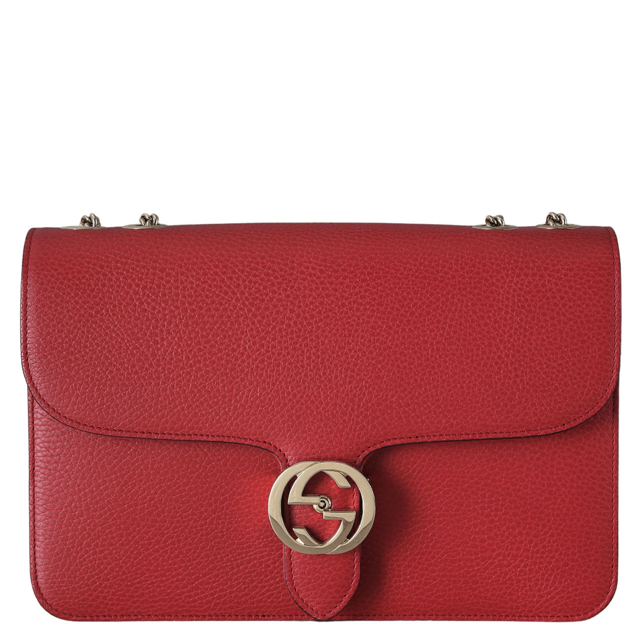 GUCCI(USED)구찌 510303 인터락킹 GG 체인 숄더백