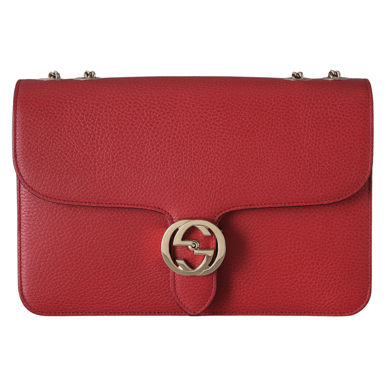 GUCCI(USED)구찌 510303 인터락킹 GG 체인 숄더백